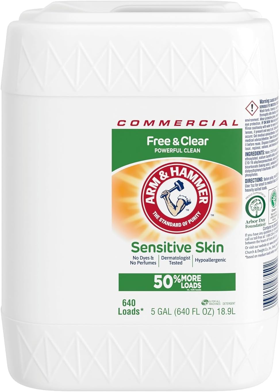 Arm-&-Hammer-HE-Compatible-Liquid-Detergent,-Unscented,-5-gal-Jug---791