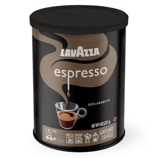 Lavazza-Espresso-Ground-Coffee,-Medium-Roast,-1-Arabica,-8-oz-Tin-(Pack-of-3060