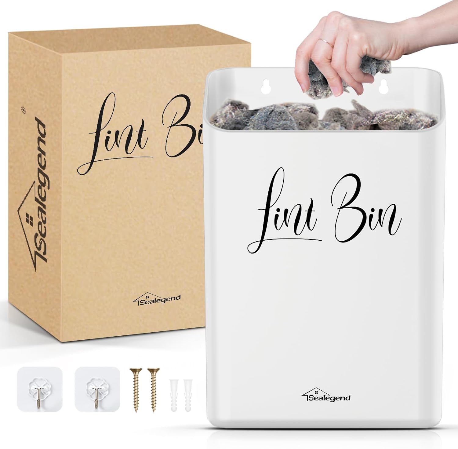 Sealegend-Magnetic-Lint-Bin-Lint-Trash-Can-for-Laundry-Room-3500