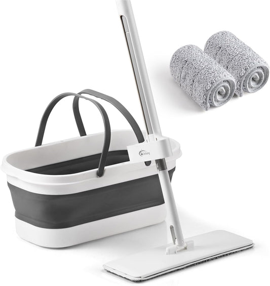 oshang-Flat-Mop-and-Collapsible-Bucket-OG7,-Mop-and-Bucket-2869