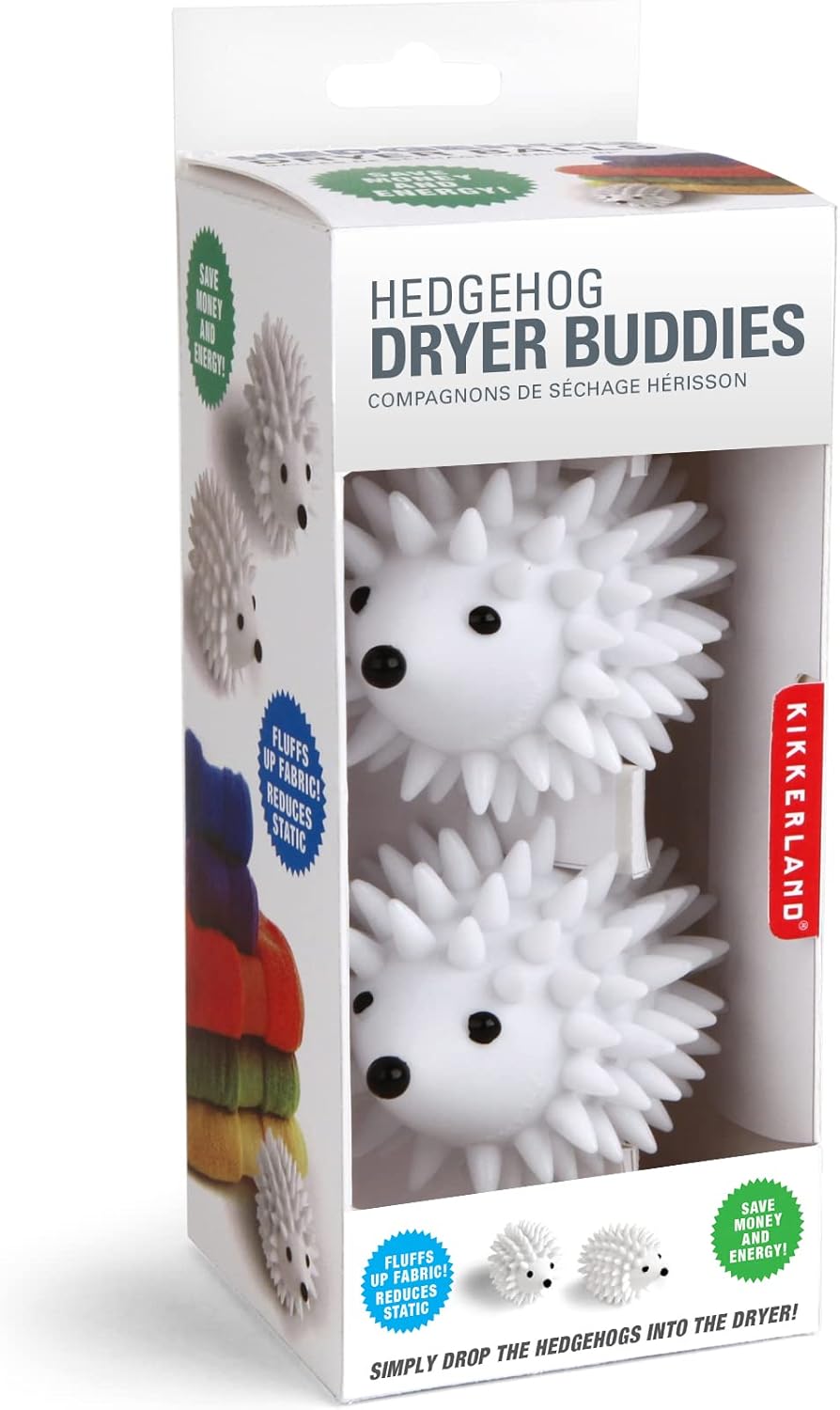 Kikkerland-Hedgehog-Reusable-Dryer-Balls,-Set-of-2,-1-EA,-2045