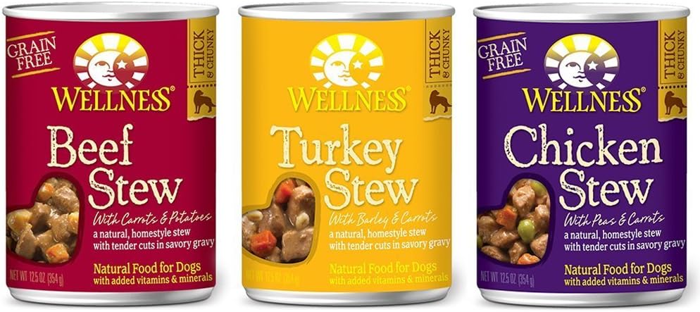 Wellness-3-Flavor-Variety-Pack-of-Grain-Free-Stew-for-Dogs,-12.5-Ounces-each,-1092