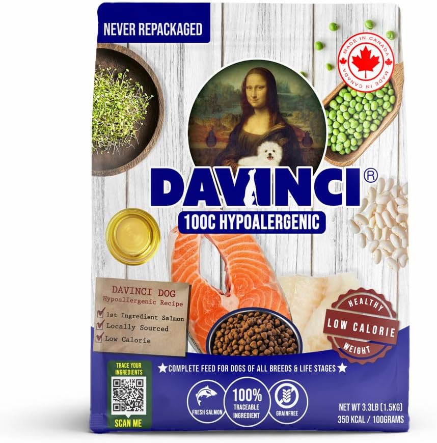 Davinci-Dog-Hypoallergenic-Salmon-3.3lb-–-for-Small-Breeds,-Novel-Fish-Protein,-NO-974