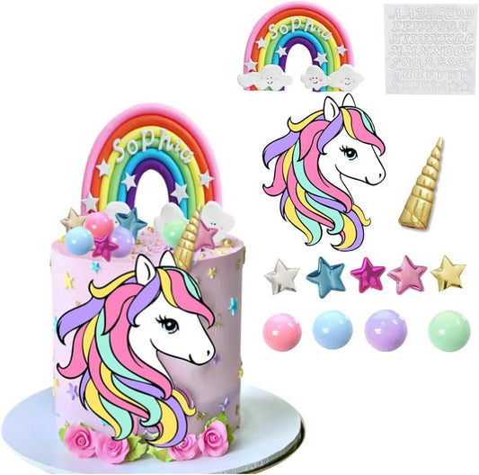 Unicorn-Cake-Topper-with-Unicorn-face-Golden-70