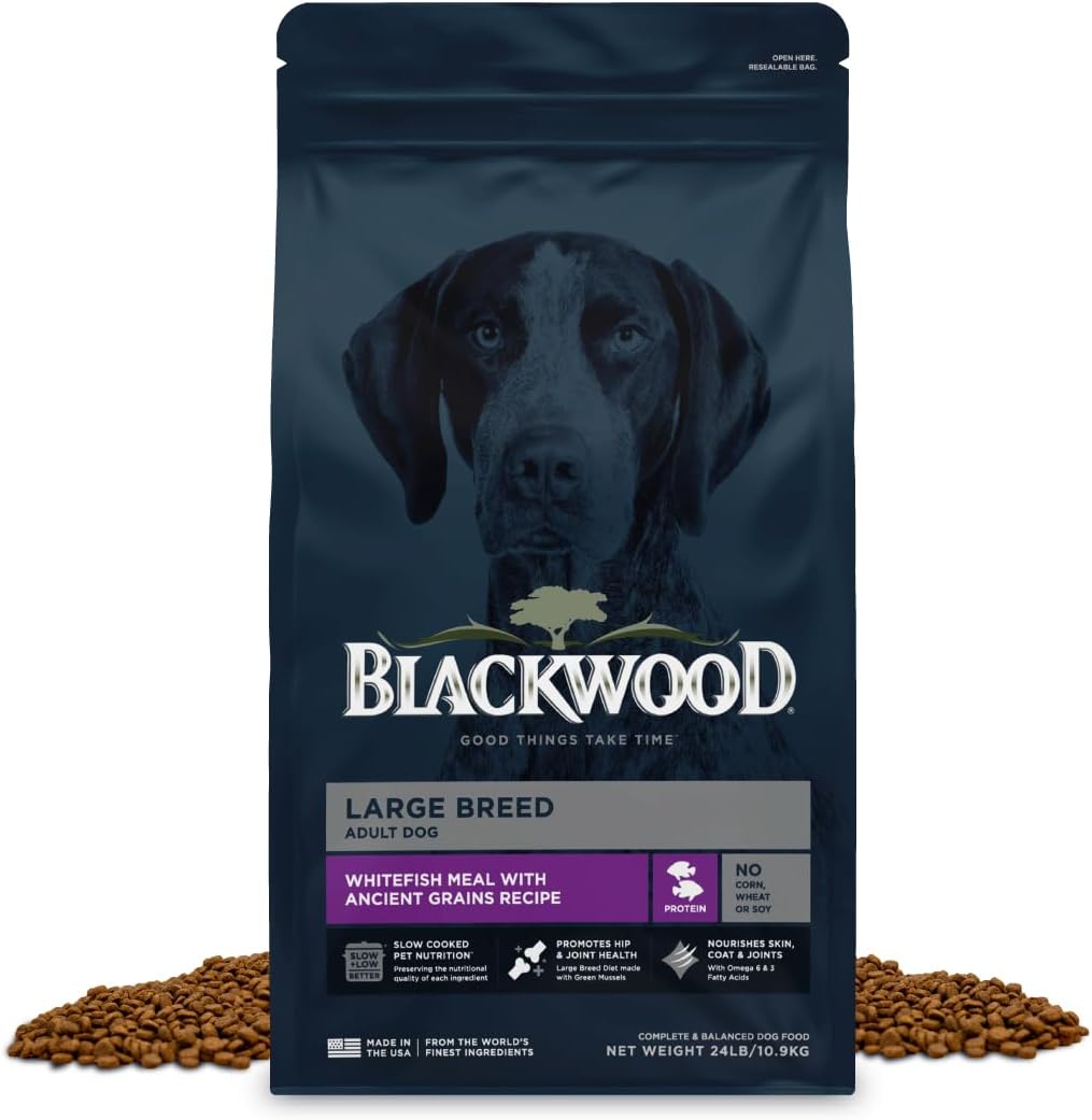 Blackwood-Large-Breed-Dry-Dog-Food,-Whitefish-with-Ancient-Grains,-24-Pound-Bag-726