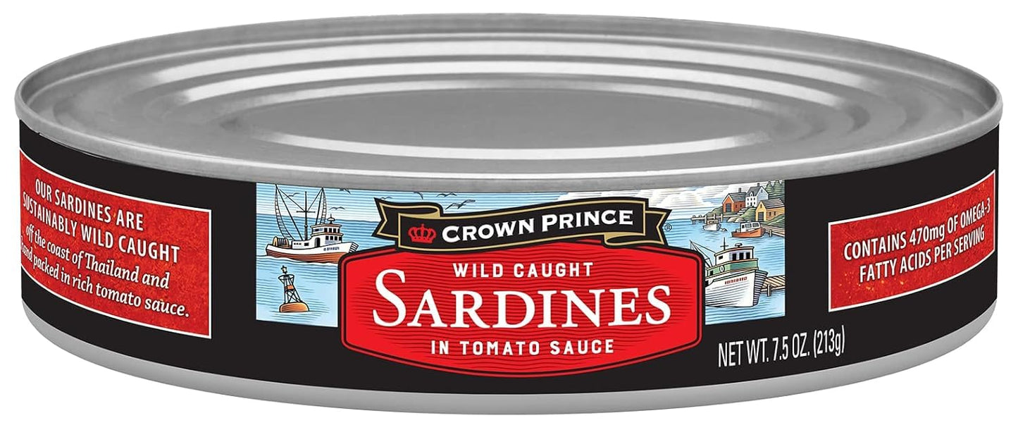 Crown-Prince-Sardinas-en-salsa-de-tomate,-latas-de-7.5-onzas-(paquete-12)-1131