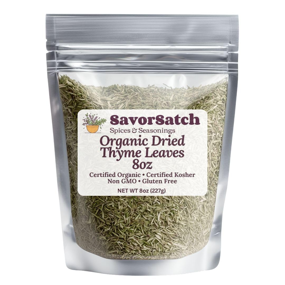 SavorSatch-Organic-Thyme-Leaf-Whole---8oz-Resealable-Pouch-|-Non-GMO,-USDA-1611