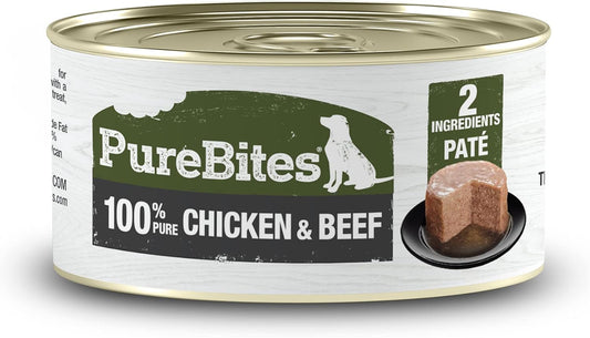 PureBites-Chicken-&-Beef-Pates-for-Dogs,-Only-2-Ingredients,-Case-12-351