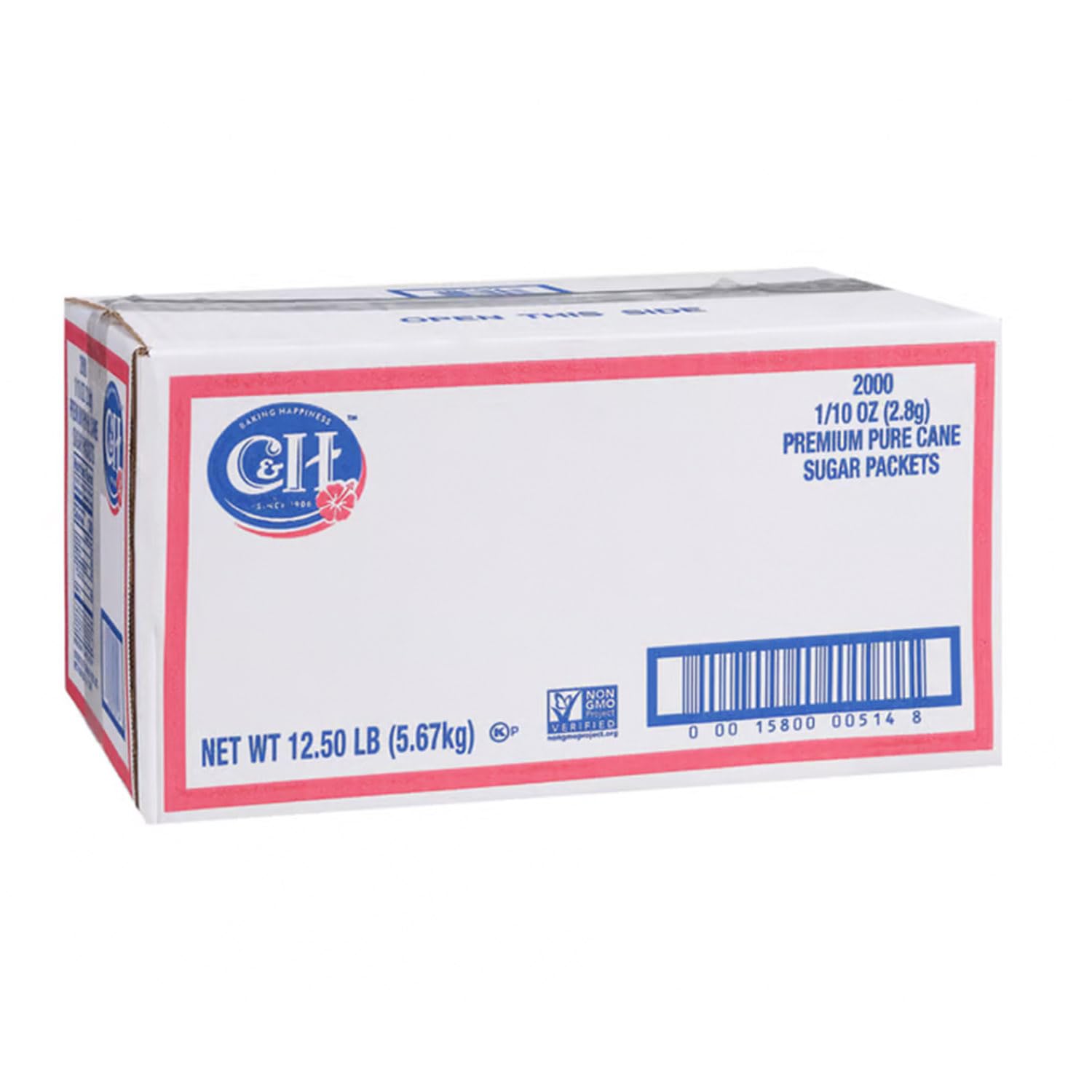 C&H-Sugar-Packets,-0.1-Ounce-(Pack-of-2000)-------------2260