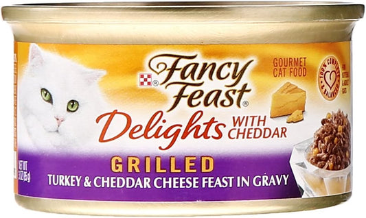 Fancy-Feast-Canned-Delights-Cat-Food,-Turkey-And-Cheddar,-3-oz---448