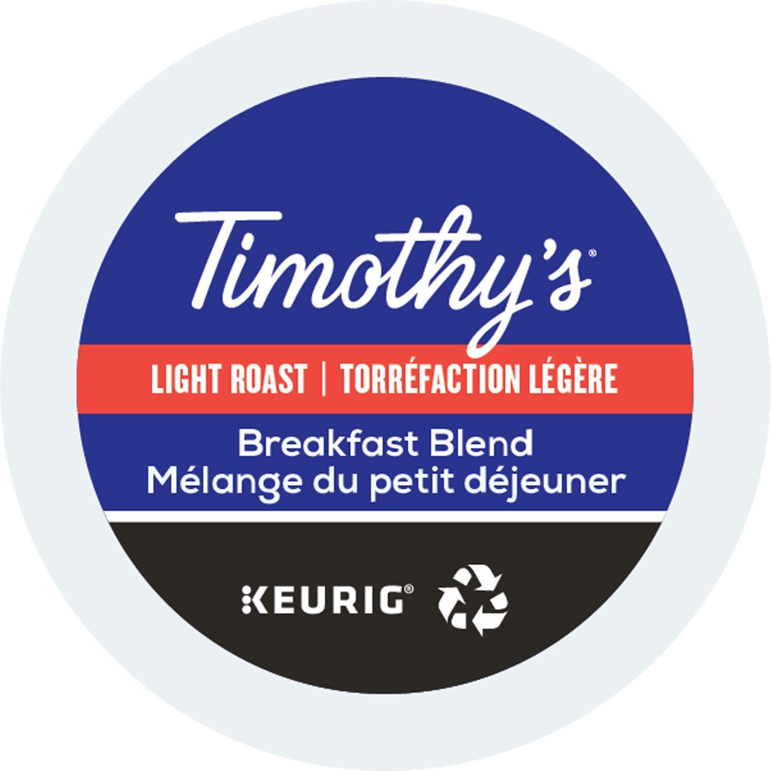 Timothy's,-Breakfast-Blend,-Single-Serve-Keurig-K-Cup-Pods,-Light-Roast-Coffee,-96-Count-(4-342