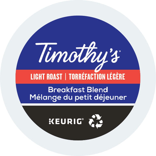 Timothy's,-Breakfast-Blend,-Single-Serve-Keurig-K-Cup-Pods,-Light-Roast-Coffee,-96-Count-(4-342