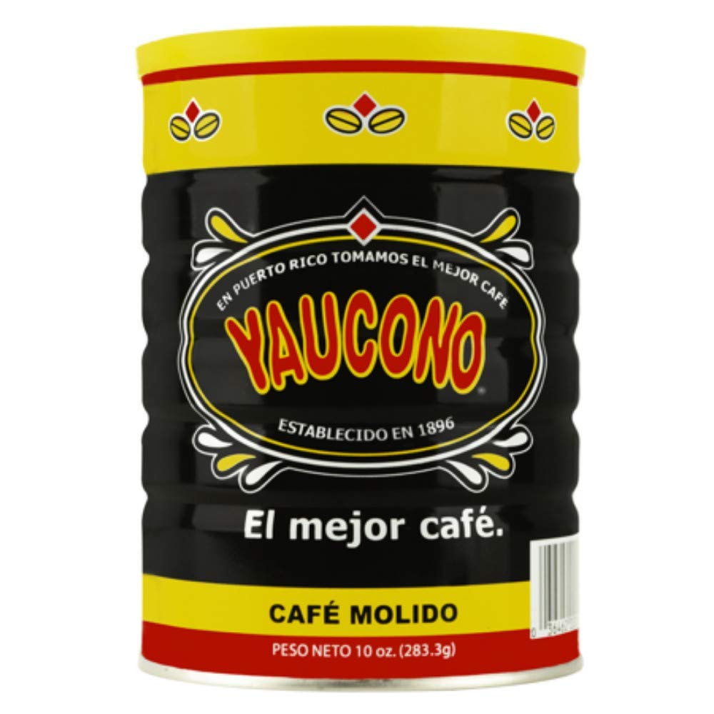 Yaucono-Ground-Coffee,-Arabica,-Medium-Roast,-Puerto-Rico,-10-Ounce-Can-(Pack-of-1978
