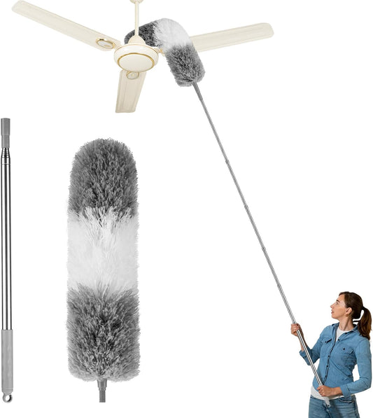 Dusters-for-Cleaning,Feather-Duster-with-Extension-Pole,Ceiling-Fan-Cleaner-Duster,Long-4189
