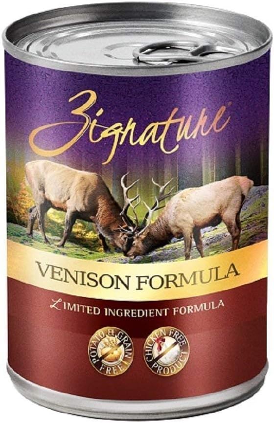 Zignature-Venison-Formula-Canned-Dog-Food,-13-Oz-Cans-(12-Cans-In-A-716
