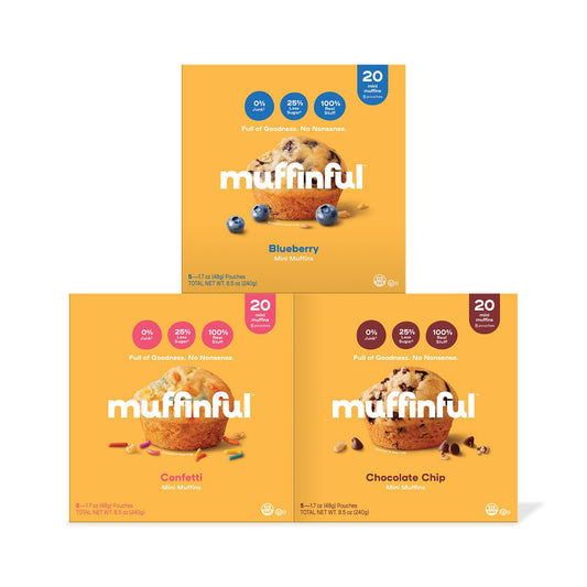 Muffinful-Variety-Mini-Muffins-Snack-Packs,-15-4-Packs-|-Bakery-Fresh--Mini-Muffins-Variety-No-1068