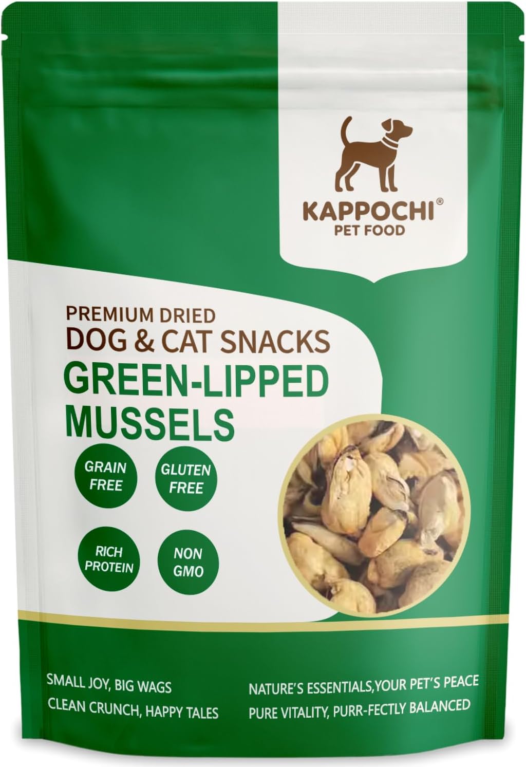 Freeze-Dried-Green-Lipped-Mussels-Cat-Dog-Treats,-1.76oz(50.0g),-1-Single-Ingredient-High-Protein-Training-636