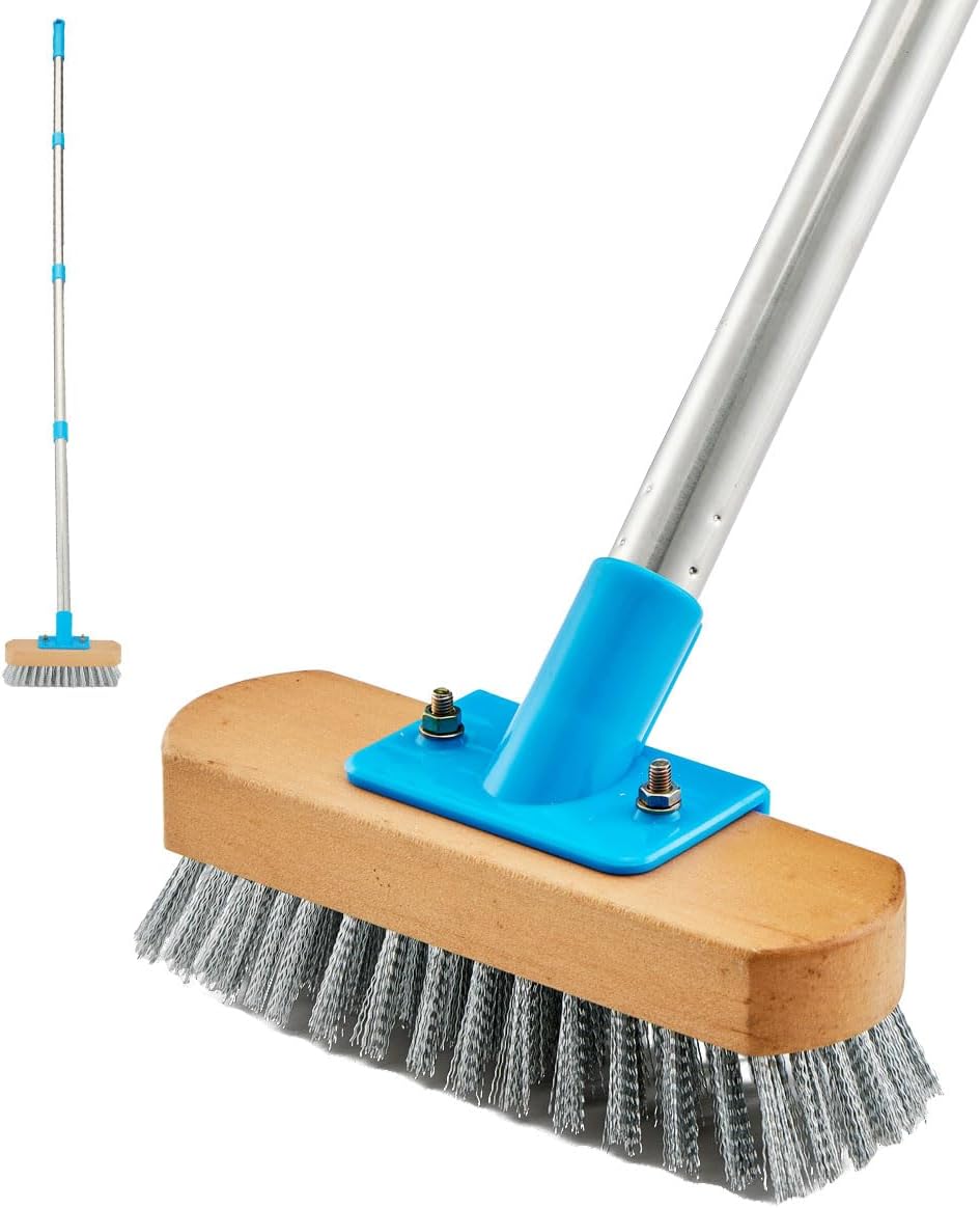 Stainless-Steel-Deck-Scrub-Brush-with-Long-Handle---60"-4313