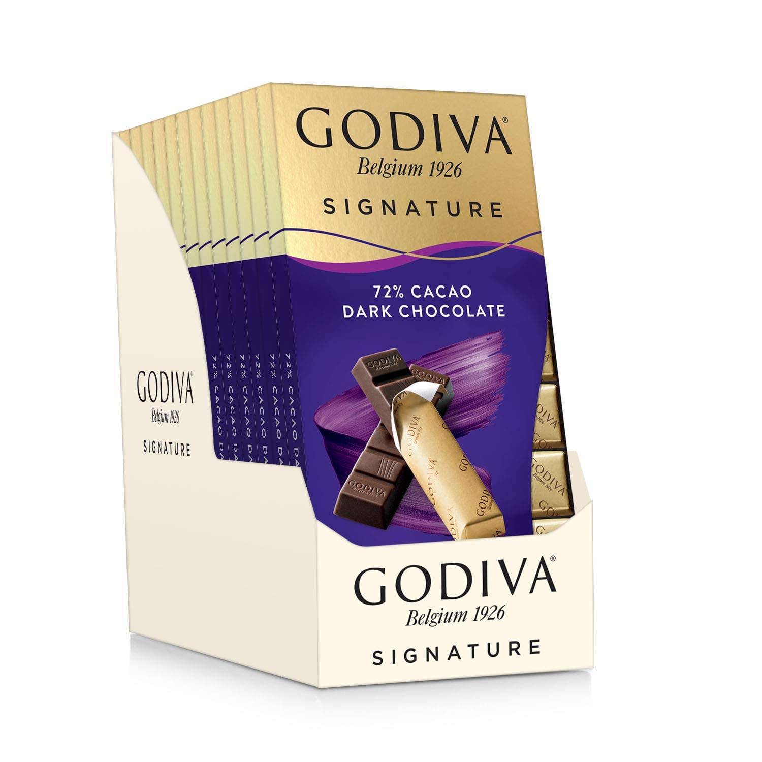 Godiva-Chocolatier-Chocolate-Signature-Mini-Bars,72%-Cacao-Dark,-2085