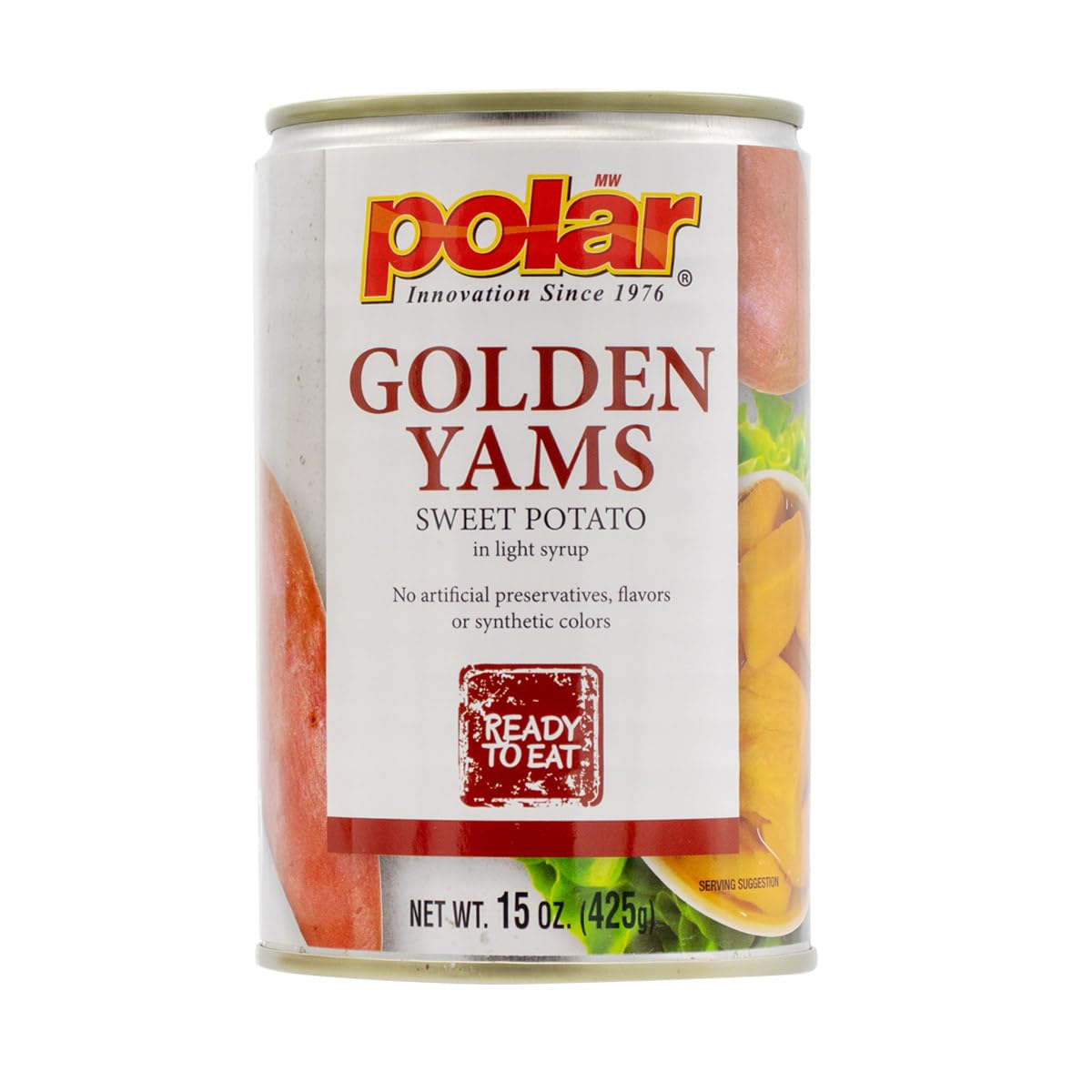MW-Polar-Golden-Yams-Sweet-Potato-in-Light-Syrup,-15oz-(Pack-of-369