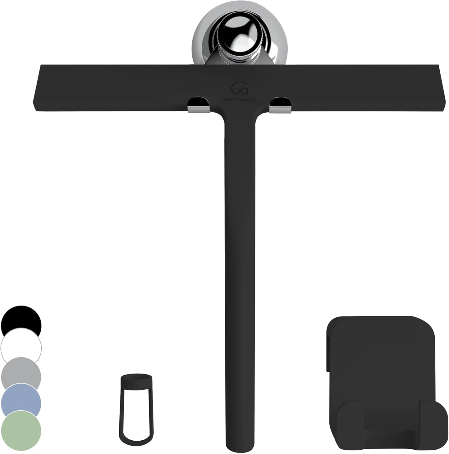 GÜTEWERK-Silicone-Shower-Squeegee-for-Glass-Doors-&-Mirrors-with-Stainless-Steel-Core,-Streak-Free-&-719