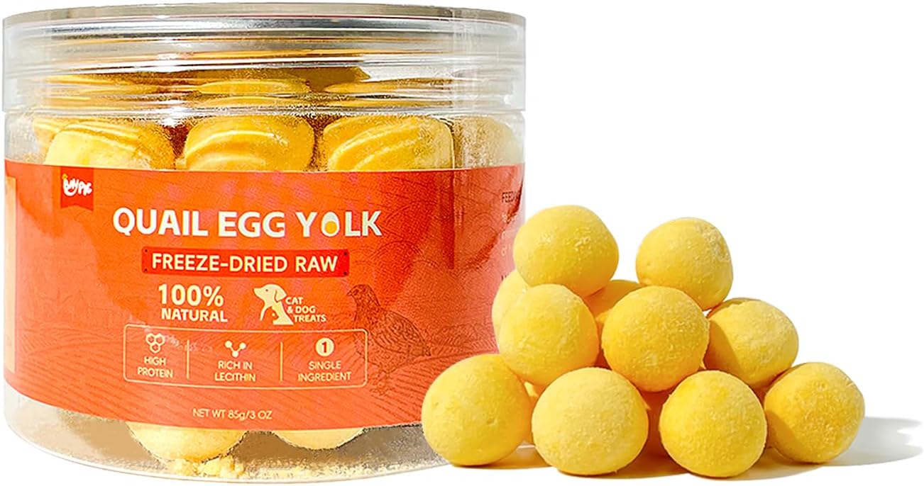 BAYPIE-Freeze-Dried-Quail-Egg-Yolk-Dog-Cat-Treats-3-oz-Single-Grain-Gluten16