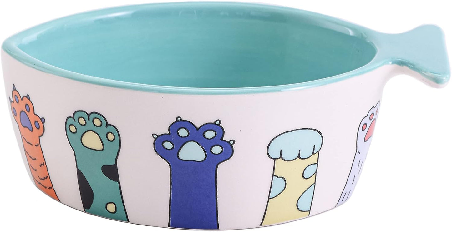 Bico-Colorful-Kitten-Paw-Fish-Shaped-Ceramic-Cat-362
