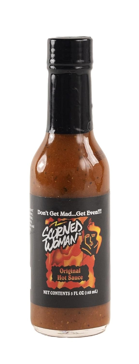 Scorned-Woman-Hot-Sauce,-5-Ounce-Glass-(Pack-of-6)-------545