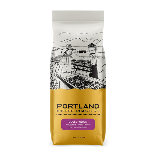 Portland-Coffee-Roasters,-Goose-Hollow,-Whole-Bean,-Medium-Roast,-32-oz-----1284