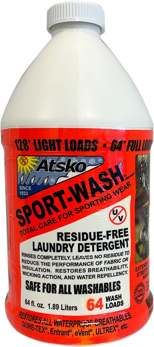 Atsko-Sno-Seal-SPORT-WASH-LAUNDRY-DETERGENT,-Liquid,-64-Fl-Oz-(Pack-of-1217