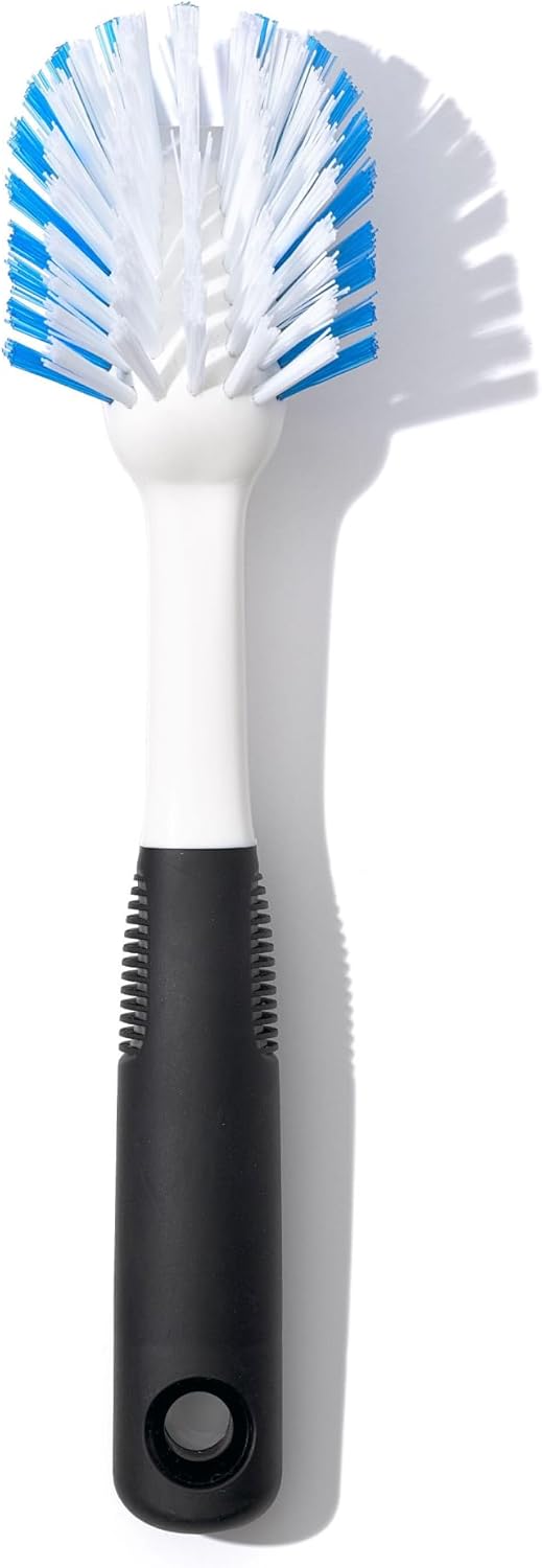 OXO-Good-Grips-Dish-Brush,-Nylon-Bristles-with-Built-in-Scraper,-Safe-for-Non-Stick-Cookware,-Non-Slip-2044