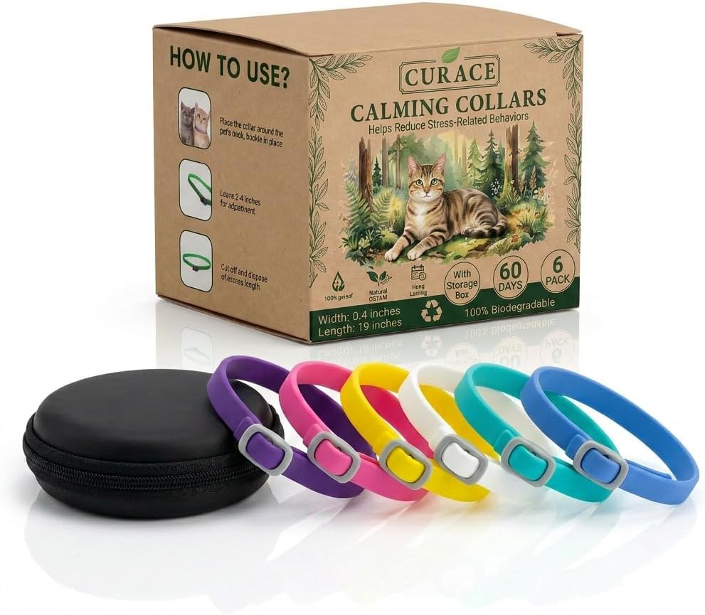 Cat-Calming-Collar,-6-Pack,-Adjustable-15",-Pheromone-|-Up-to-60-Days-Lasting,-507