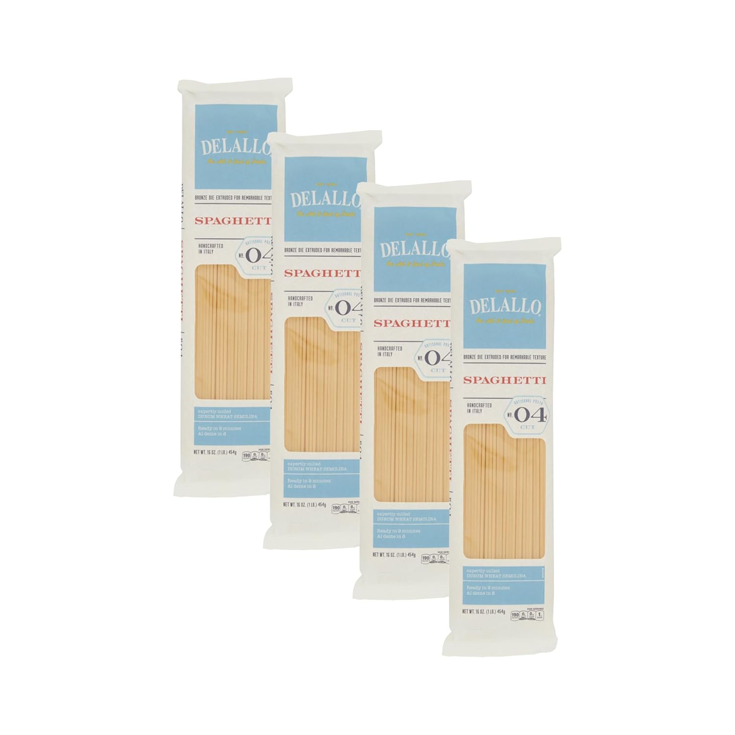 DeLallo-Spaghetti-Pasta,-1-Pound-Bag,-4-Pack,-489
