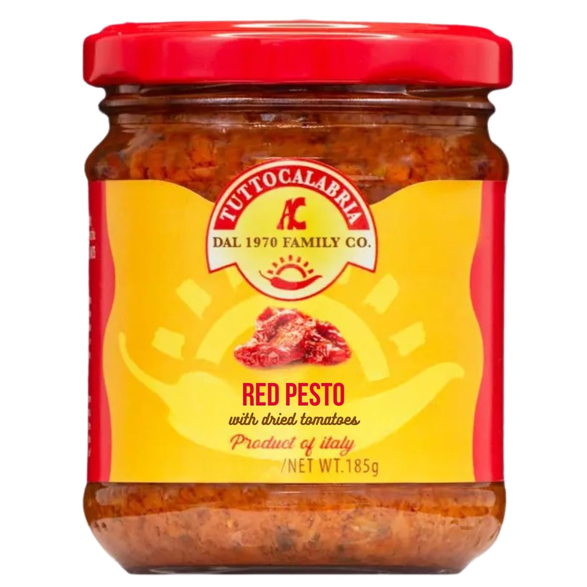 TUTTOCALABRIA,-Pesto-rojo-con-tomates-secos,-6.52-oz-(185-407