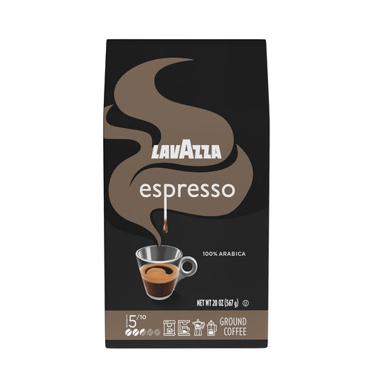 Lavazza-Espresso-Ground-Coffee,-Medium-Roast,-1-Arabica,-20-oz-Bag-(Pack-of-3089