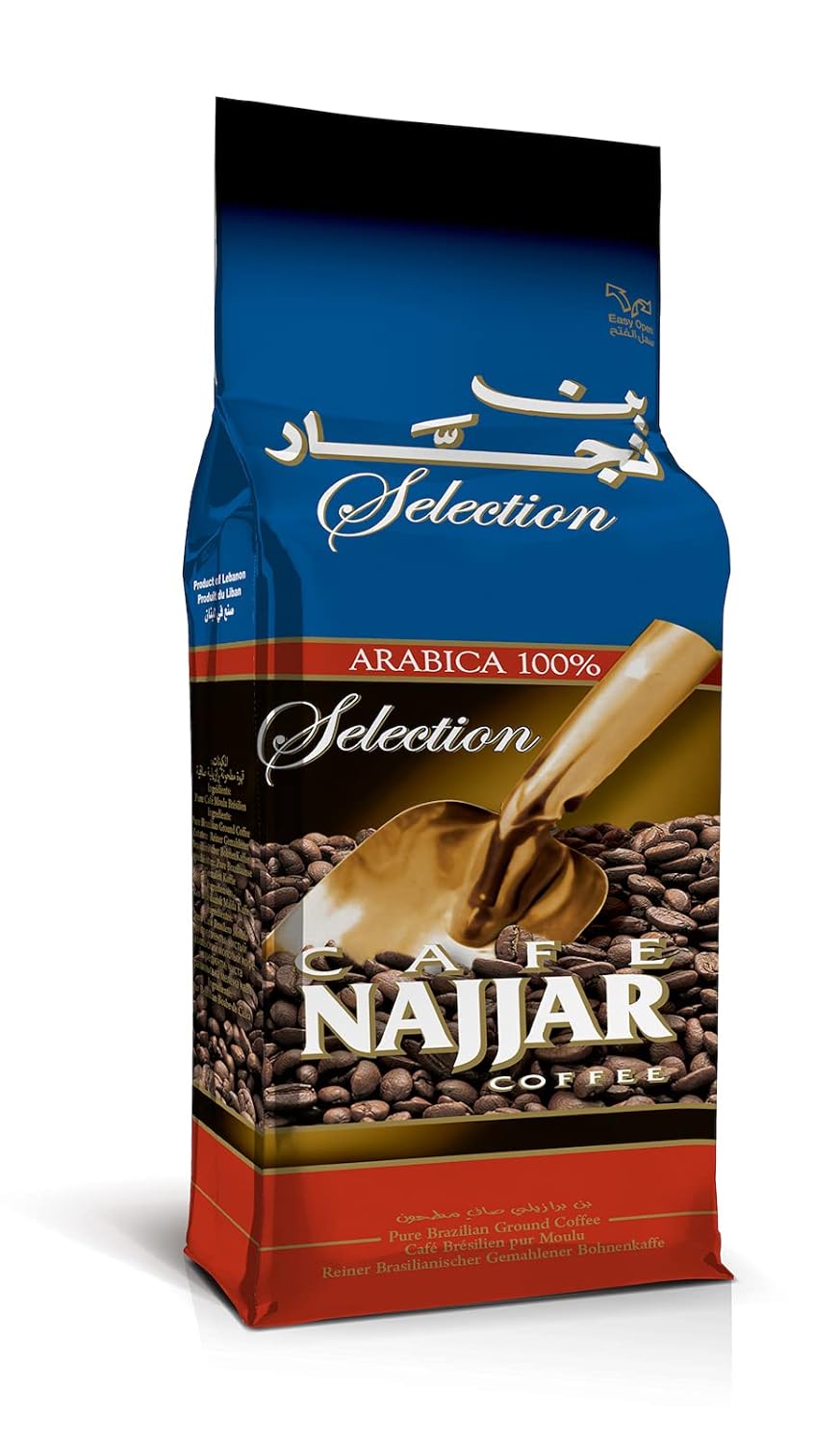 Café-Najjar,-Turkish-Coffee,-450gr-,-1-Arabica-Coffee-Beans,-Ground-Coffee,-Dark-1609