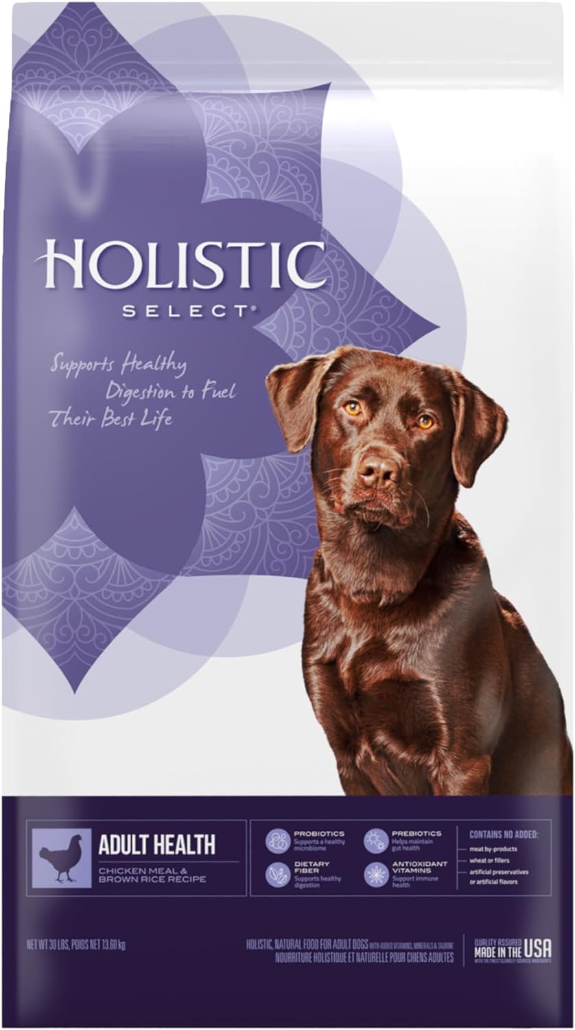 Holistic-Select-Alimento-seco-natural-para-perros,-receta-de-1982