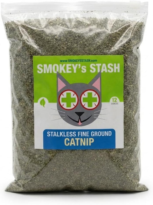 Smokey's-Stash-Catnip-Stalkless-Dried-Ground-Premium-Bulk-12-Ounce-Bag-Strong-Cat-nip-520
