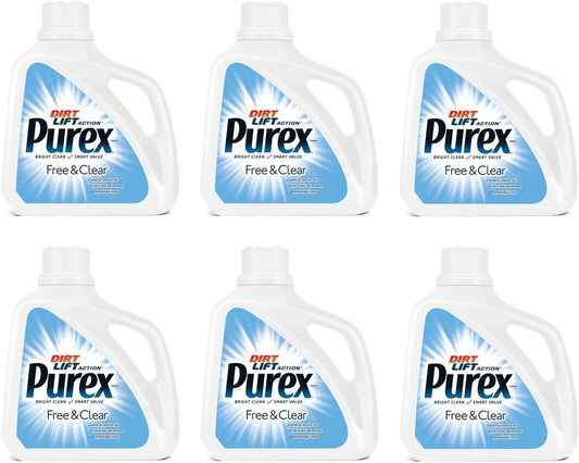 Purex-Ultra-Concentrated-Liquid-Detergent,-Unscented,-150-Fluid-Ounce-(Pack-22