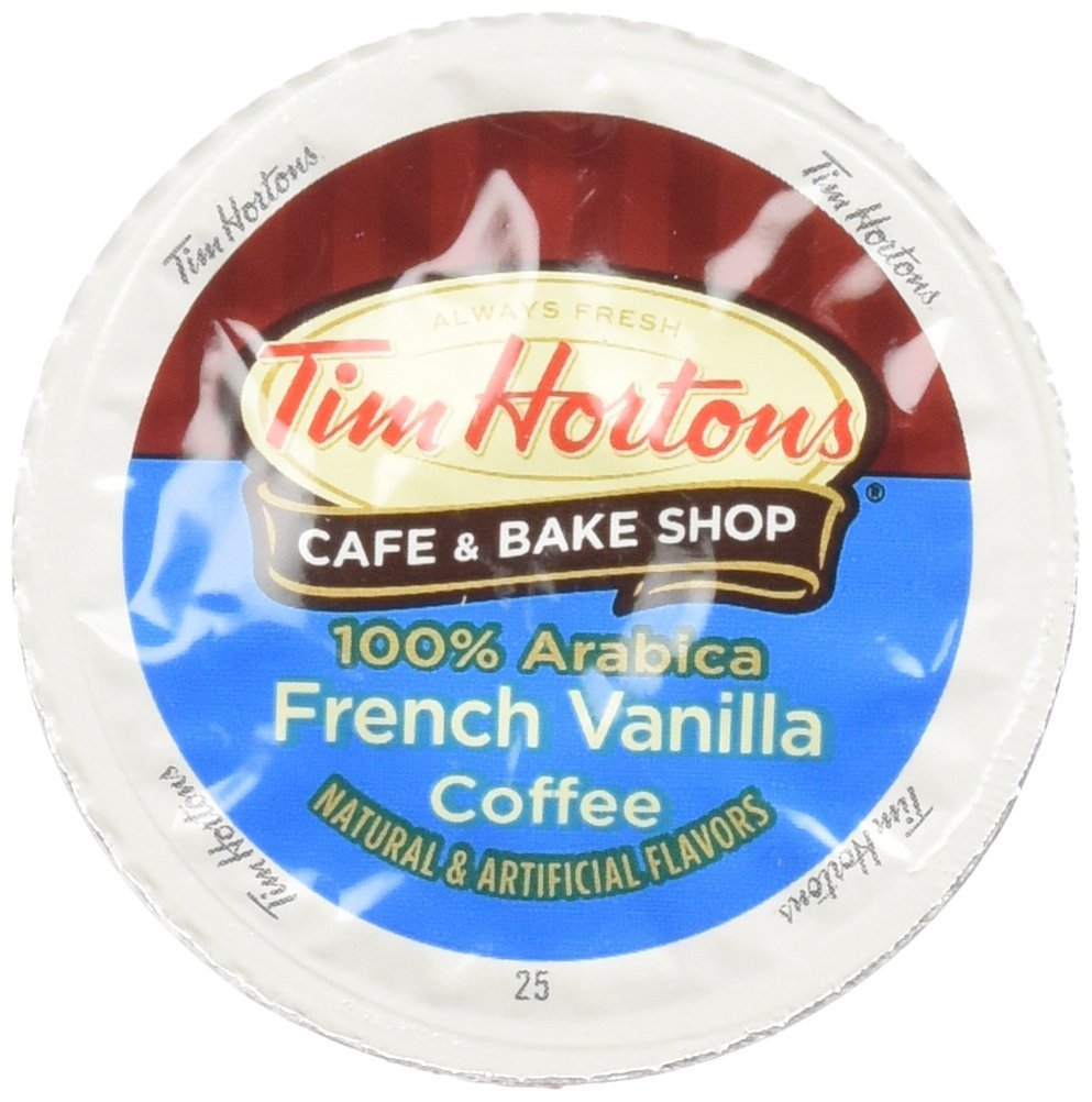 Tim-Hortons-French-Vanilla-Coffee,-Single-Serve-K-Cup-Pods-Compatible-with-Keurig-Brewers,-12ct-2696