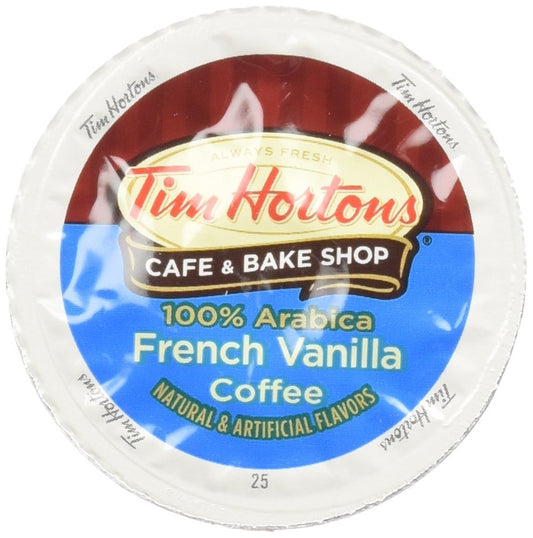 Tim-Hortons-French-Vanilla-Coffee,-Single-Serve-K-Cup-Pods-Compatible-with-Keurig-Brewers,-12ct-2696