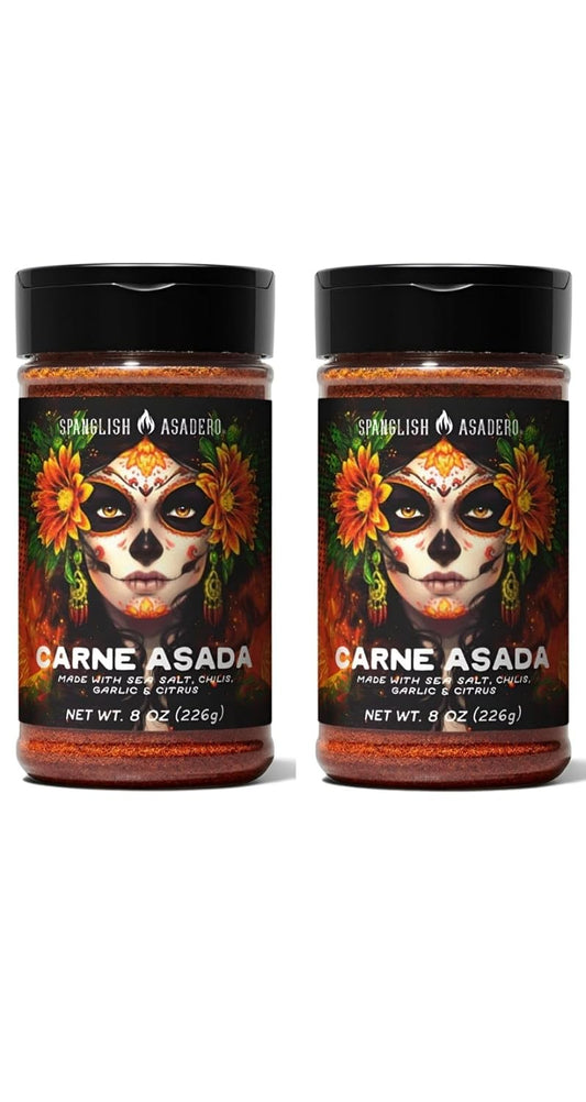 Spaglish-Asadero-Carne-Asada-Seasoning,-8-oz/2pack,-Blend-of-Spices,-Citrus,-Garlic,-128