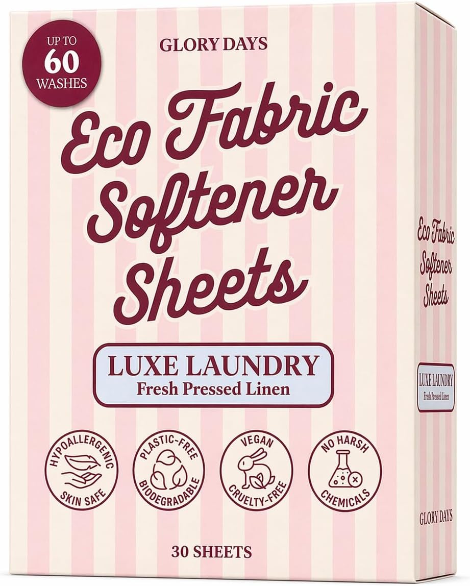 Glory-Days-Fabric-Softener-Sheets-for-Washer---Fresh-Linen-Scent,-Replaces-149