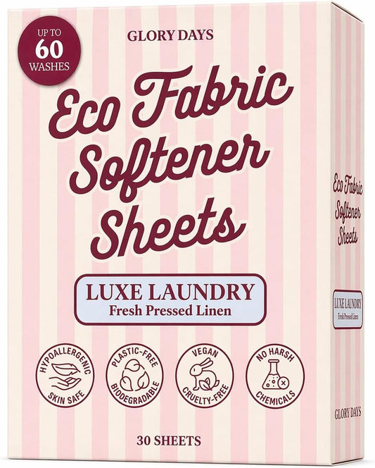 Glory-Days-Fabric-Softener-Sheets-for-Washer---Fresh-Linen-Scent,-Replaces-149