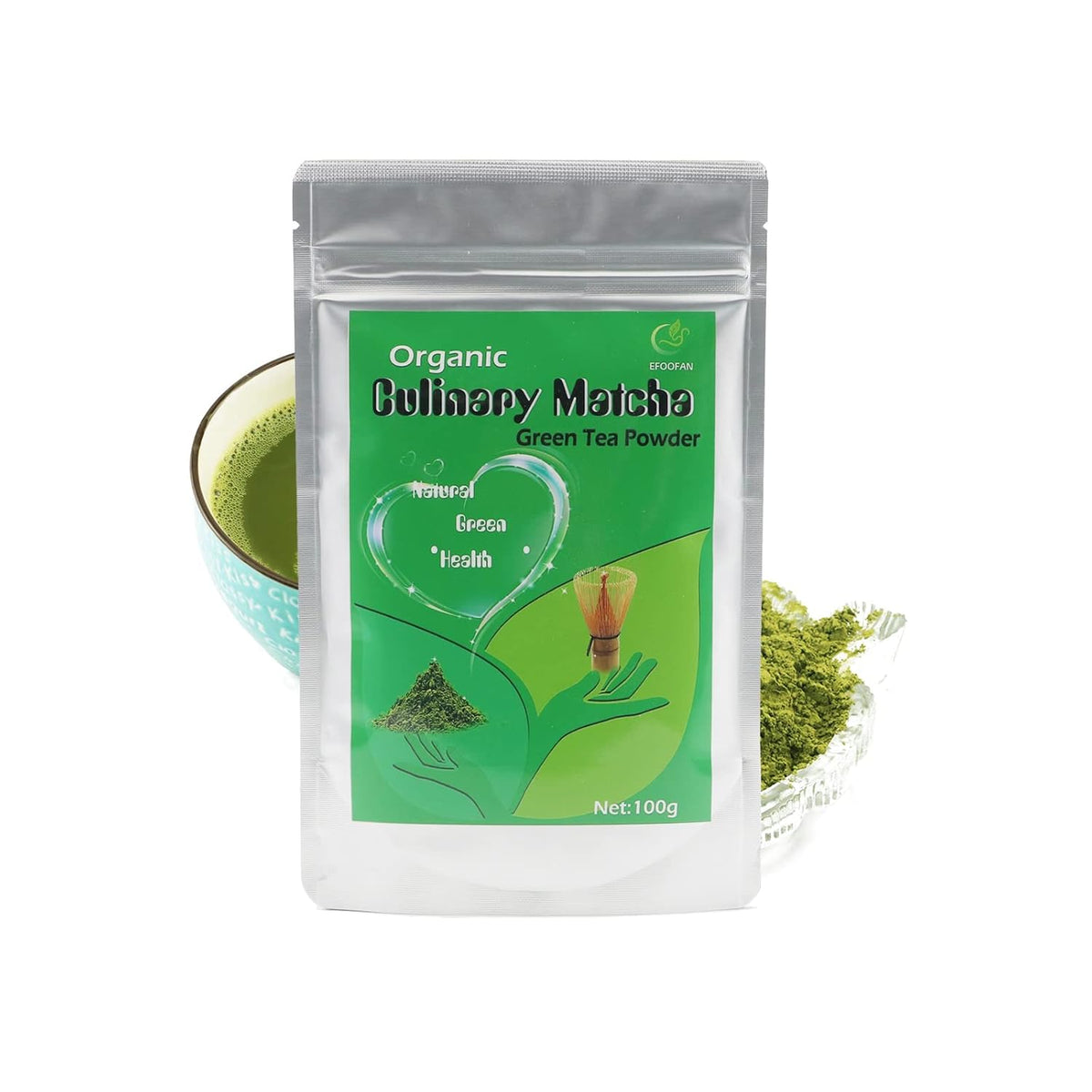 EFOOFAN-Organic-Culinary-Matcha-Tea-for-Baking,-Cooking,-Trial-Size,-423