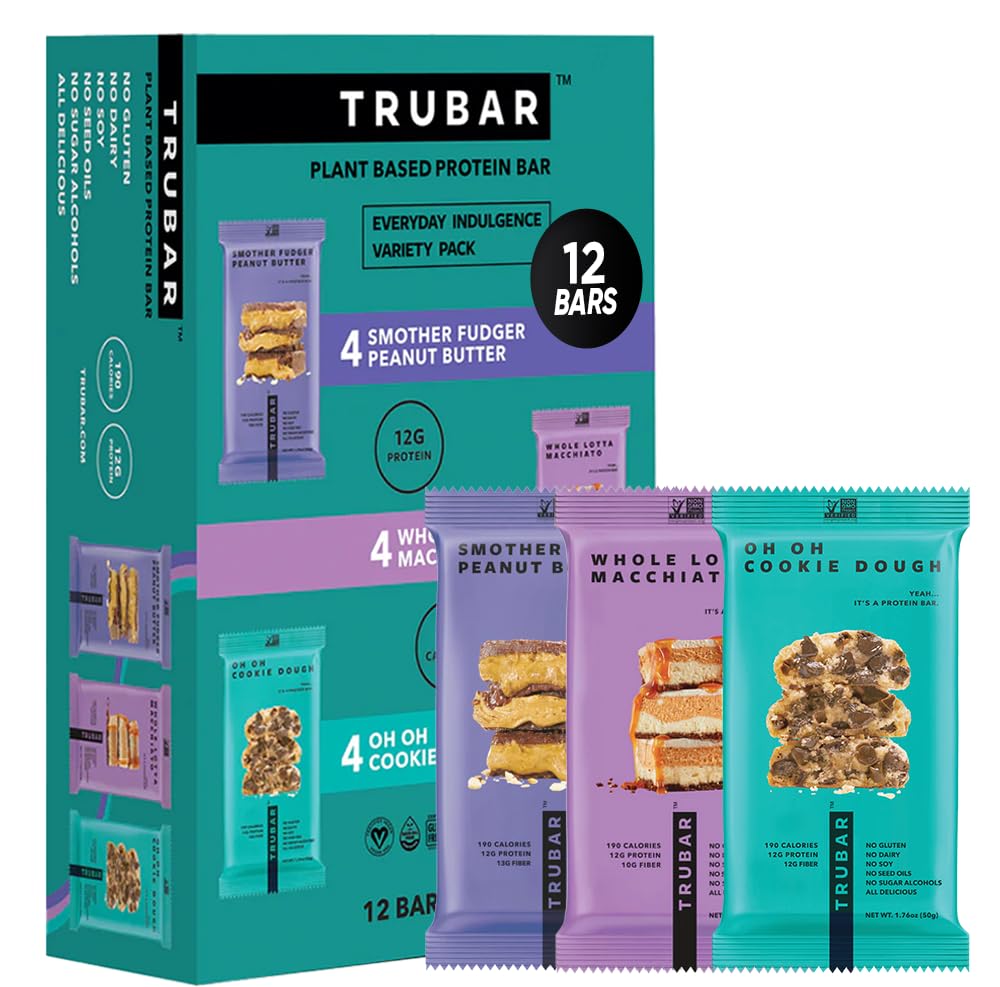 TRUBAR-Vegan-Protein-Bar-Variety-Pack,-Assorted-Flavors,-Peanut-Butter,-Macchiato,--Cookie-Dough,-Gluten-Vegan-2144