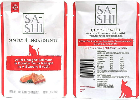 Sa-Shi-Grain-Free-Wet-Cat-Food-Pouches-1.76oz.-Five-Flavors-(Tuna-Salmon)----878