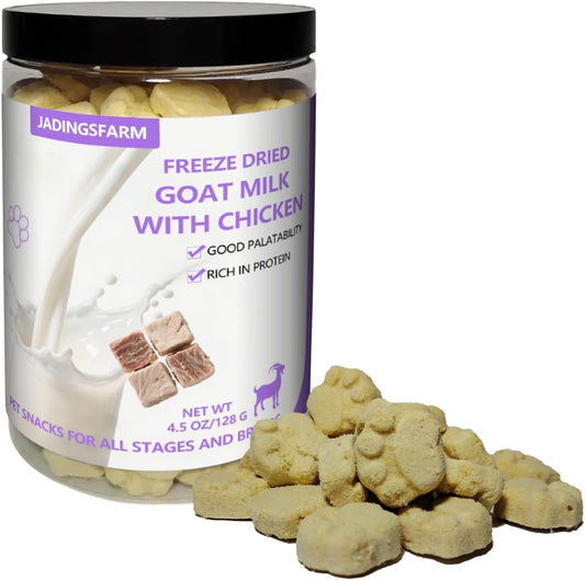 Freeze-Dried-Dogs-&-Cats-Treats,-Chicken-with-Goat-Milk,-Grain-Free,-Snacks-201