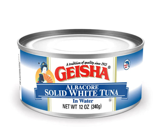 GEISHA-Solid-White-Tuna-In-Water-12oz(Pack-of-24),-Canned-Albacore-Tuna-|-240