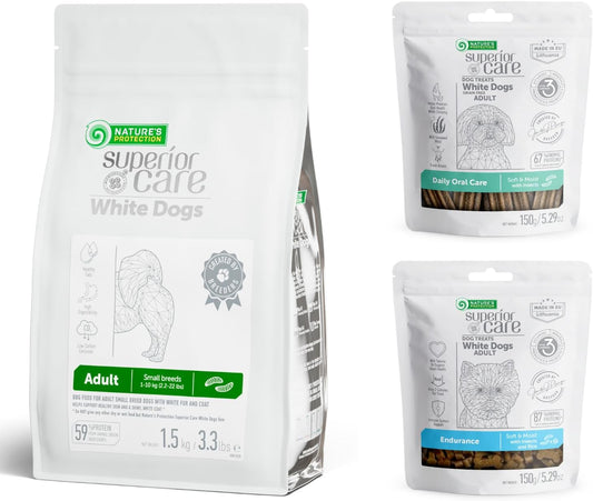Nature's-Protection-Superior-Care-White-Dogs-Bundle:-Grain-Free-Dry-Dog-Food-3.3lb-for-58